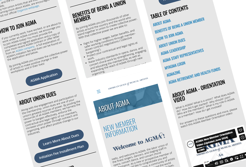 AGMA mobile screenshot