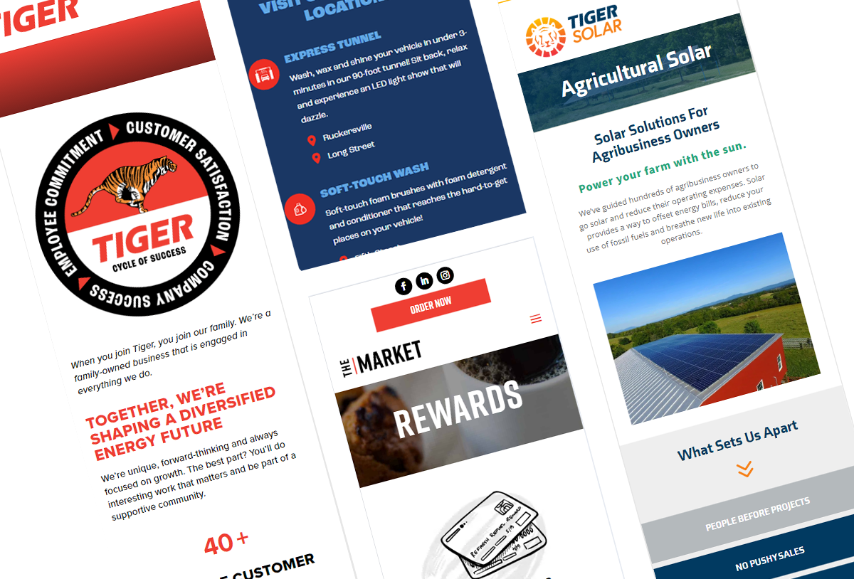 Tiger screenshots for mobile